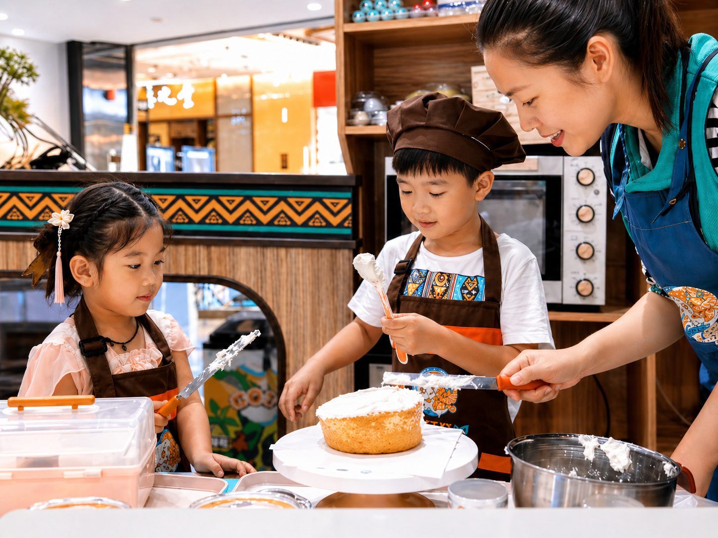 卡通尼儿童成长学院烘焙互动课程