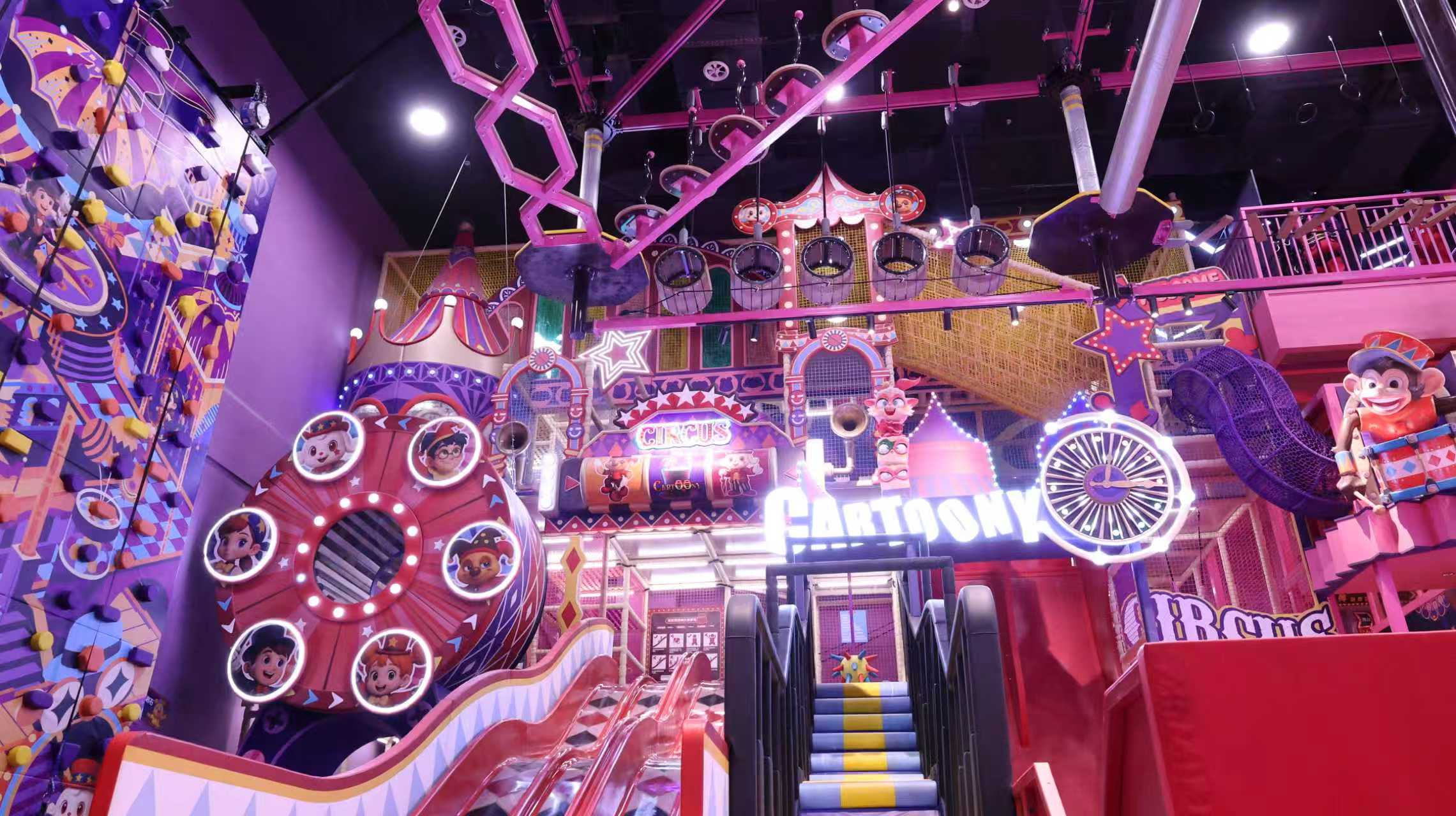 卡通尼乐园马戏主题空间实景